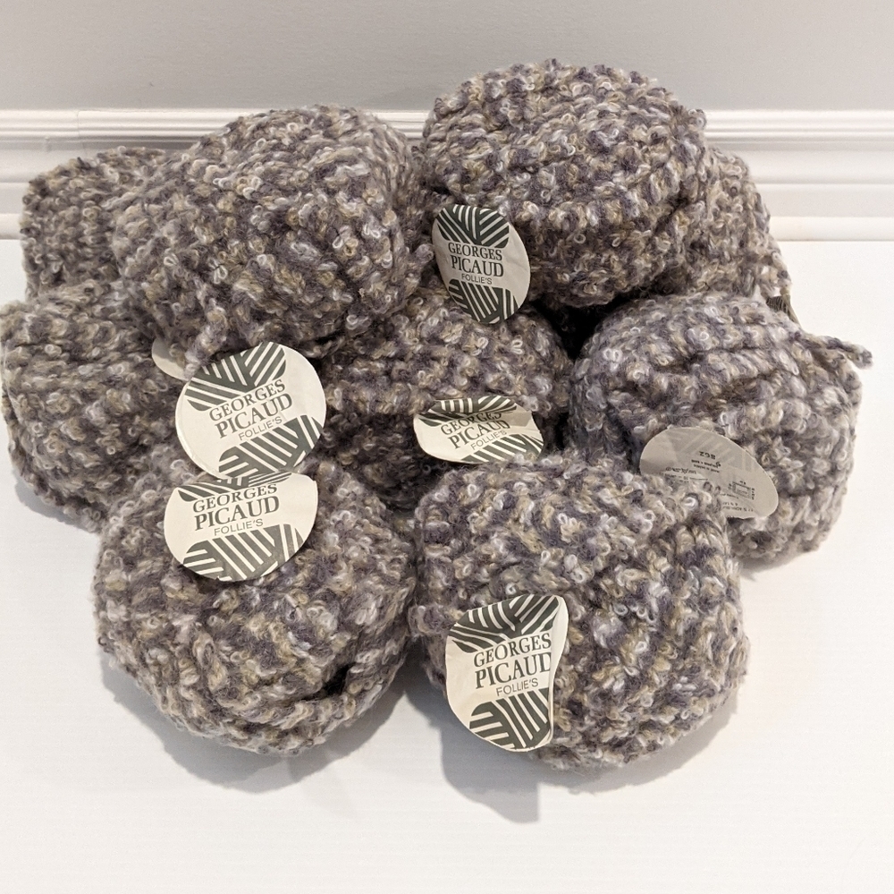 𝅺10 Georges Picaud Follie mohair blend wool skeins extra bulky weight